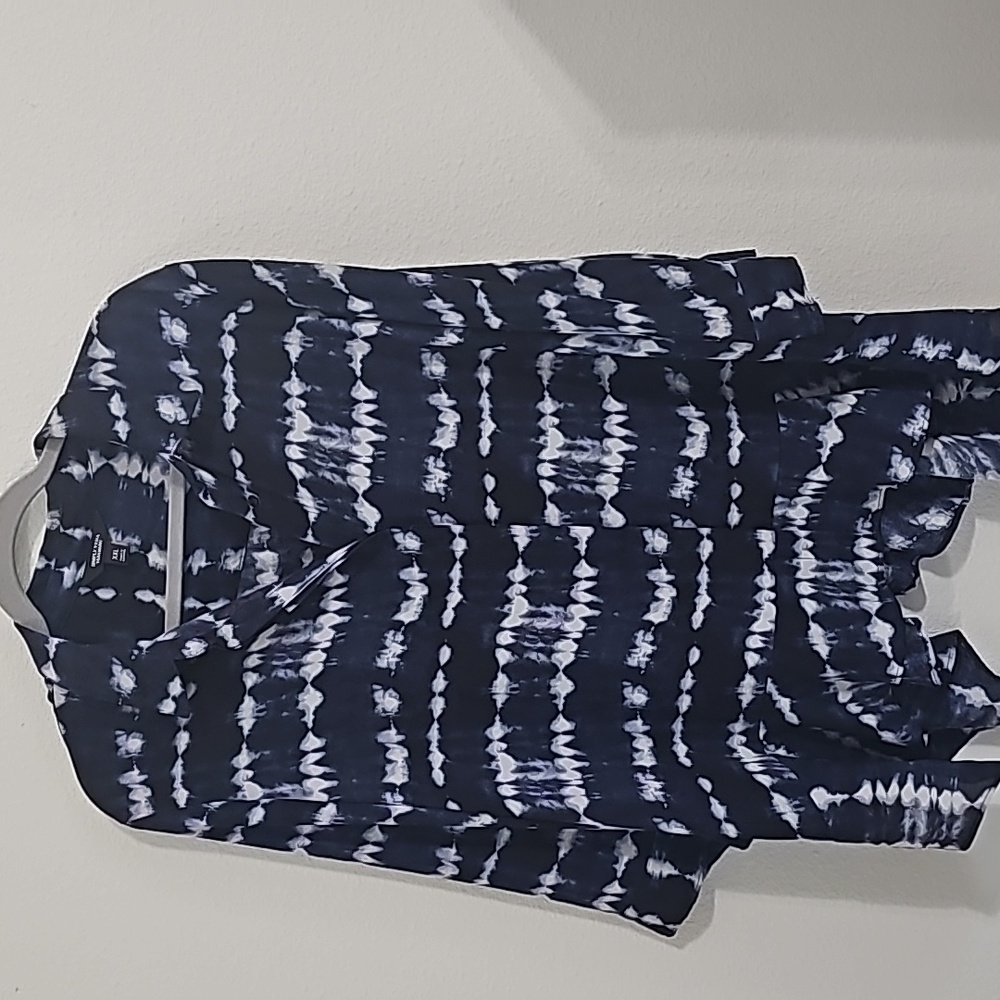 Shark Bite Vea Wang Tie Dye Look Blouse